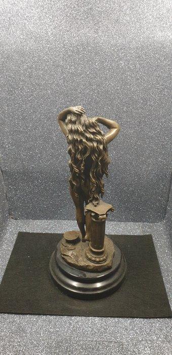 Valli - Beeld, Art Deco Bronze Statue - Alluring Woman, Antiek en Kunst, Curiosa en Brocante