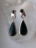 Argent, Onyx - Boucles doreilles - Style Art déco, Antiek en Kunst