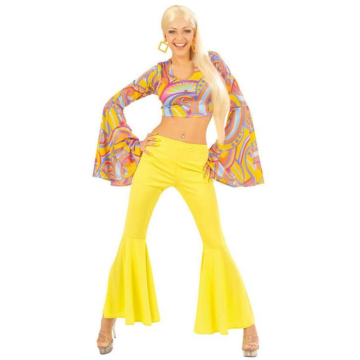 Disco Pak Geel Dames, Kleding | Dames, Carnavalskleding en Feestkleding, Nieuw, Verzenden