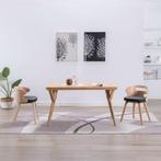 vidaXL Eetkamerstoelen 2 st gebogen hout en kunstleer, Verzenden, Nieuw