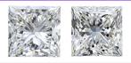 2 pcs Diamant  (Natuurlijk)  - 2.02 ct - Carré - K - VS1 -