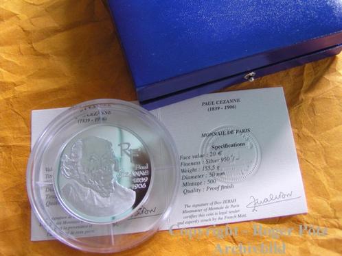 20 Euro Frankreich 2006 Paul Cezanne 5 Unzen zilver Pp, Postzegels en Munten, Munten en Bankbiljetten | Toebehoren, Verzenden