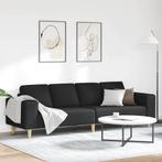 vidaXL Bankstel Zwart Stof, Verzenden, Nieuw