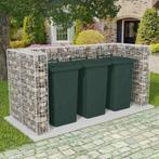 vidaXL Schanskorf drievoudige vuilnisbak ombouw 250x100x120, Doe-het-zelf en Bouw, Containers, Verzenden