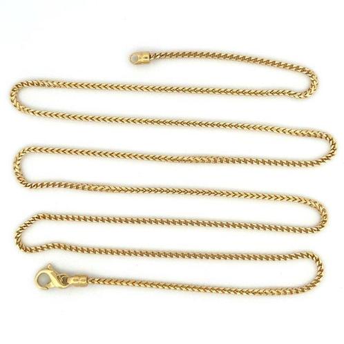 Vieri - Halsketting - Catena piena - 6.9 g - 18 karaat Geel, Handtassen en Accessoires, Kettingen