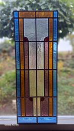 Art Deco Glas-in-loodraam - 1920-1930, Antiek en Kunst