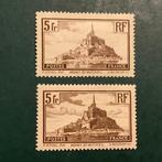Frankrijk 1929/1931 - Mont Saint Michel in beide typen -, Gestempeld