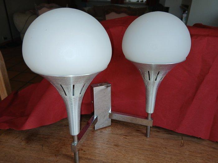 Gaetano Sciolari - Applique murale (2) - Laiton argenté, Antiquités & Art, Antiquités | Éclairage