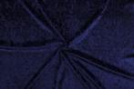 Velours marineblauw stof - 10m rol - Polyester - ACTIE!, Hobby en Vrije tijd, Verzenden, Nieuw