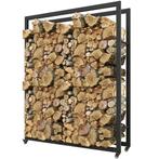 TRUUSK Brandhoutrek op Wielen 120 x 32 x 151 cm - Voor Binne, Huis en Inrichting, Haarden, Verzenden, Nieuw