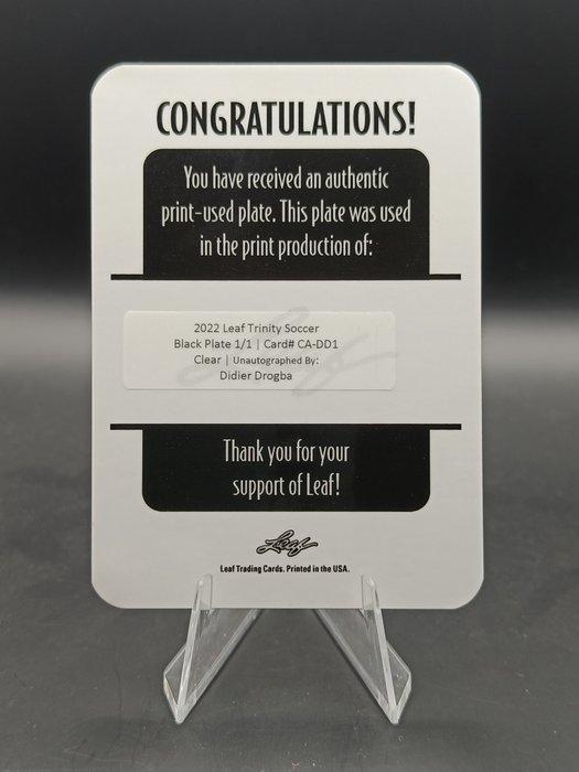 Leaf Didier Drogba Metal Print 1/1 Card - Near Mint (NM), Verzamelen, Stickers