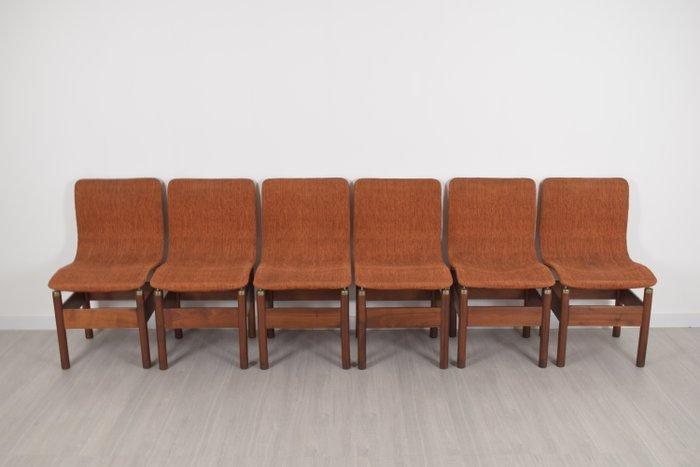 Saporiti - Vittorio Introini - Stoel (6) - Chelsea - Hout,, Antiek en Kunst, Antiek | Meubels | Stoelen en Sofa's