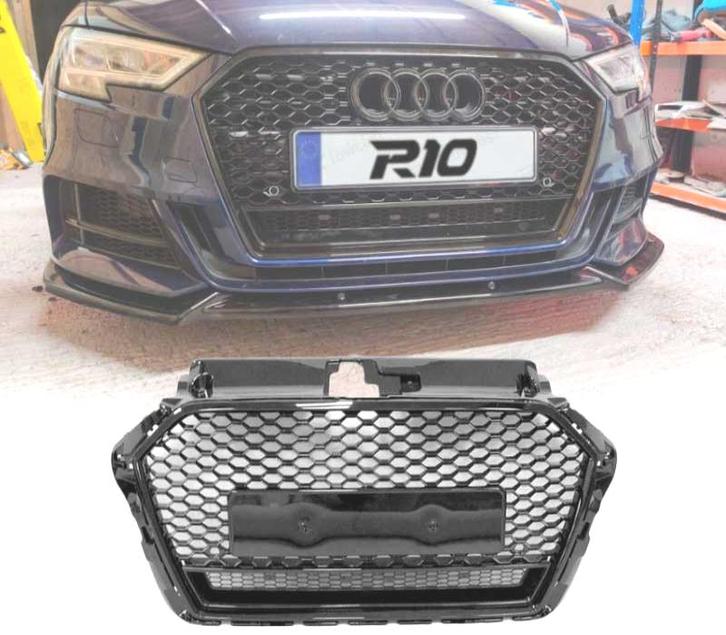 Calandre Pour Audi A3 Look Rs3 II 16- Noir, Auto-onderdelen, Carrosserie, Verzenden