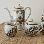 kutani china - Koffie- en theeservies - villaggio giapponese