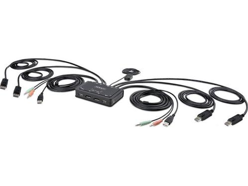 StarTech.com C2-DD46-UA2-CBL-KVM KVM-switch Zwart, Huis en Inrichting, Woonaccessoires | Overige, Nieuw, Verzenden