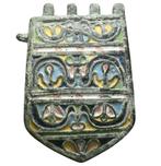 Avar, Slave, Byzantine Brons Belt buckle - 7 cm, Antiek en Kunst