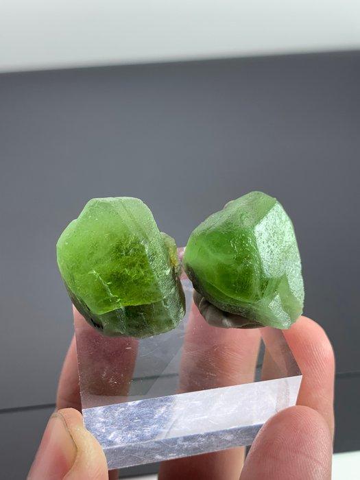 Puur Peridot Kristalstukken: Natuurlijke Groene Stenen voor, Verzamelen, Mineralen en Fossielen