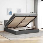 vidaXL Ottoman bed met matrassen en LEDs 200x200cm stof, Huis en Inrichting, Slaapkamer | Bedden, Verzenden, Nieuw