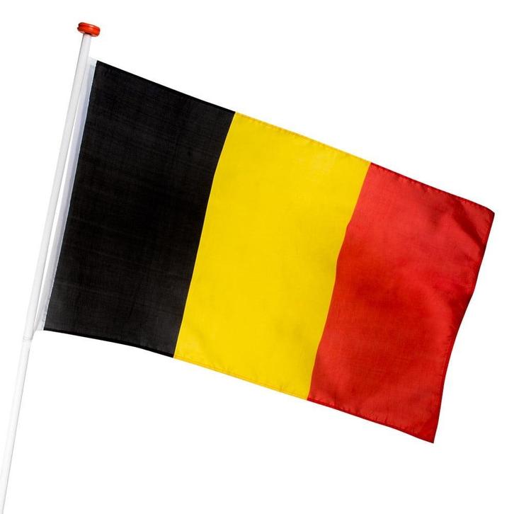 Belgische Vlag 1,5m, Hobby en Vrije tijd, Feestartikelen, Nieuw, Verzenden