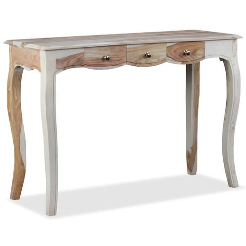 vidaXL Wandtafel met 3 lades 110x40x76 cm massief acaciahout, Huis en Inrichting, Tafels | Bijzettafels, Nieuw, Verzenden
