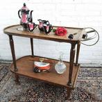 Serveerwagen - Eik - Vintage warmhoud tafel