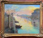 Mathilde Frances (1879-1964) - Coucher de soleil sur la