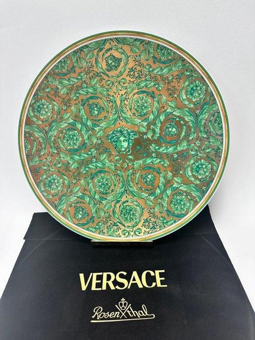 Rosenthal - Versace - Assiette murale - Medusa Garland green, Antiek en Kunst, Antiek | Glaswerk en Kristal