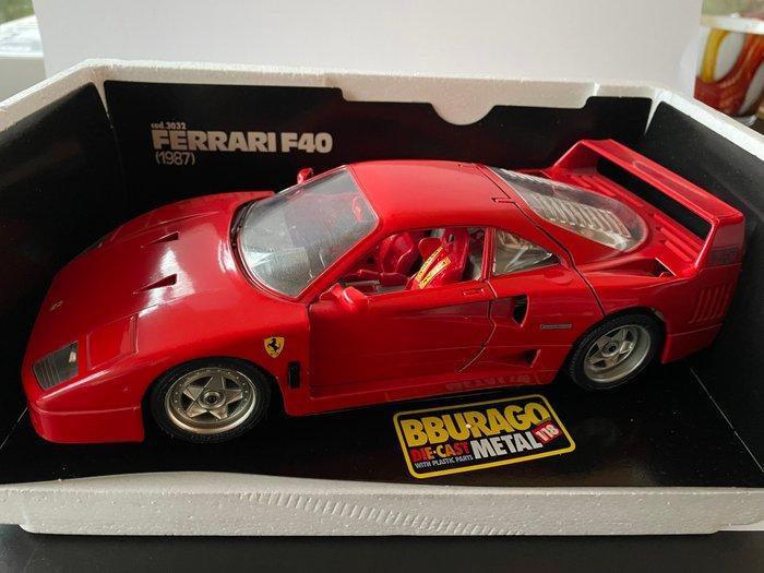 Bburago 1:18 - Modelauto (2) - Ferrari F40 (1987) en Ferrari, Hobby en Vrije tijd, Modelauto's | 1:5 tot 1:12