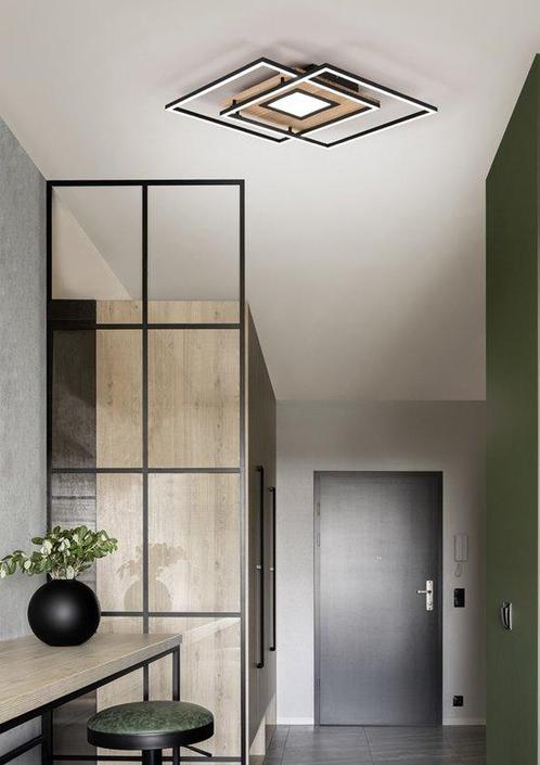 Tweedekans | Trio Plafonniere Via - SMD-LED - 36W - Messing, Huis en Inrichting, Lampen | Hanglampen, Ophalen of Verzenden
