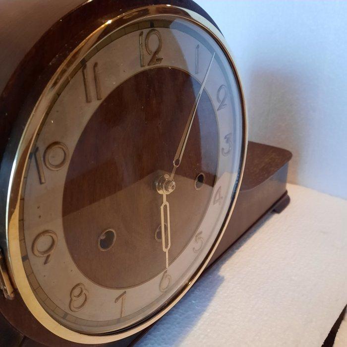 Pendule de cheminée - Kienzle Contemporain Bois, Laiton -, Antiek en Kunst, Antiek | Klokken