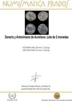 Romeinse Rijk. Aurelian (270-275 n.Chr.). Denario y, Postzegels en Munten