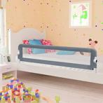 vidaXL Bedhekje peuter 180x42 cm polyester grijs, Kinderen en Baby's, Traphekjes, Verzenden, Nieuw