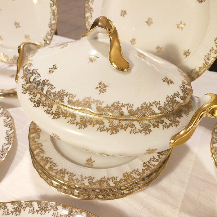 Manufacture Bernardaud (B & C) - Tafelservies (15) - Rijke, Antiquités & Art, Antiquités | Meubles | Tables
