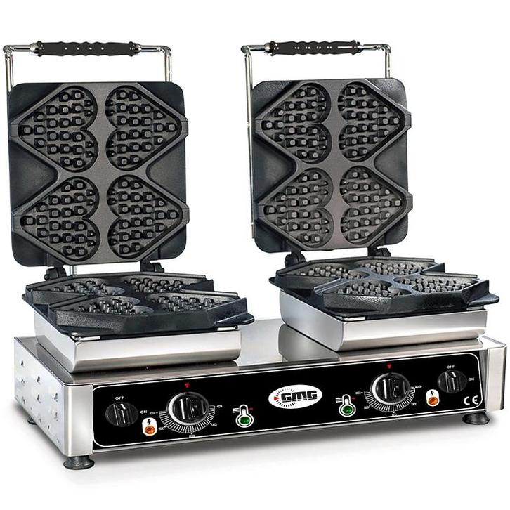 Wafelijzer | TIAMO | Dubbel | Hartvormige Wafels, Zakelijke goederen, Horeca | Keukenapparatuur, Nieuw in verpakking, Verzenden