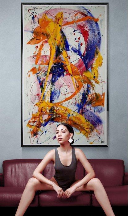 Luc Mora - 3D jaune - XXL, Antiquités & Art, Art | Objets design