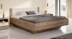 Tweepersoonsbed - Eiken met beige - 180x200 cm, Verzenden, Nieuw