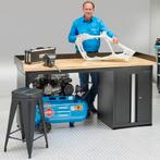 Datona Werkbank 200 cm 1 kast deuren eiken - Datona - Mat, Ophalen of Verzenden, Nieuw