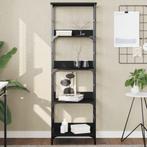 vidaXL Boekenkast 50x33x153 cm bewerkt hout zwart, Verzenden, Nieuw