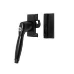 Raamsluiting zwart met slot Deco links - voor draai- en k..., Ophalen of Verzenden, Nieuw, Koper of Messing, Schuif of Grendel