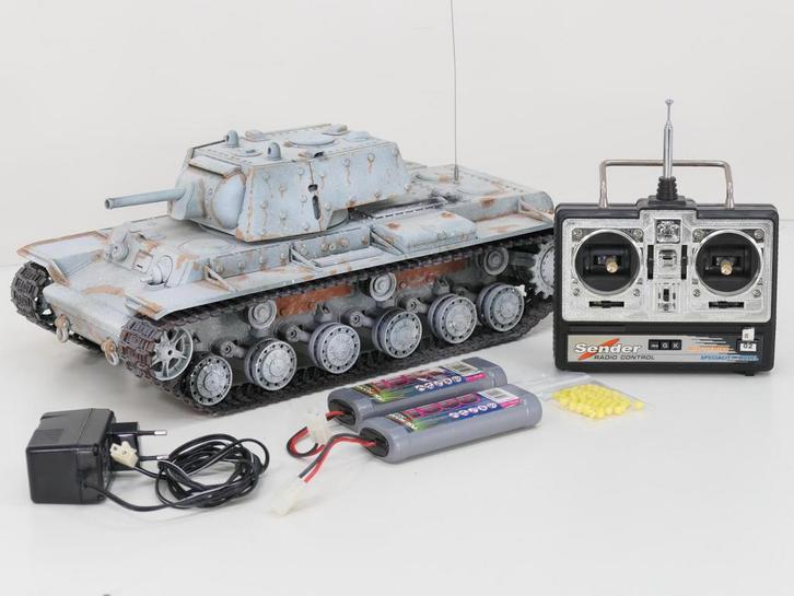 Schaal 1:16 Heng Long Kv1 RC Tank #6672, Hobby en Vrije tijd, Modelbouw | Auto's en Voertuigen, Gebruikt, Ophalen of Verzenden