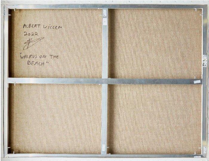 Albert Willem (1979) - Walrus on the beach, Antiek en Kunst, Kunst | Schilderijen | Modern