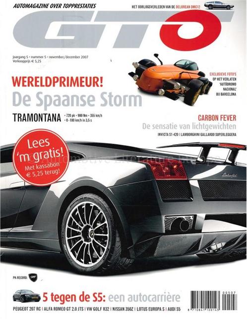 2007 GTO MAGAZINE 05 NEDERLANDS, Boeken, Auto's | Folders en Tijdschriften