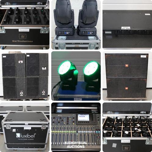 2-daagse MEGA Audiovisuele Veiling met: Licht, Geluid, Video, Audio, Tv en Foto, Luidsprekerboxen, Gebruikt, Ophalen