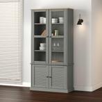 vidaXL Vitrinekast VIGO 85x35x170 cm massief grenenhout, Huis en Inrichting, Verzenden, Nieuw
