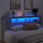 vidaXL Tête de lit à LED gris béton 220x18,5x103,5cm, Neuf, Verzenden