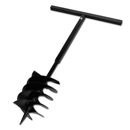 vidaXL Grondboor met handvat en schroefkop 200 mm (zwart), Doe-het-zelf en Bouw, Gereedschap | Handgereedschap, Nieuw, Verzenden