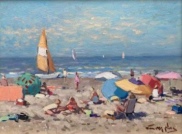 Niek van der Plas (1954) - Strandgezicht