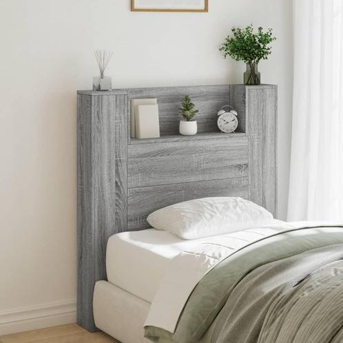 vidaXL Armoire tête de lit avec LED sonoma gris, Maison & Meubles, Chambre à coucher | Lits, Neuf, Envoi