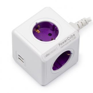 Stekkerdoos 4-voudig | Allocacoc (Powercube, 2 USB poorten), Doe-het-zelf en Bouw, Elektriciteit en Kabels, Verzenden