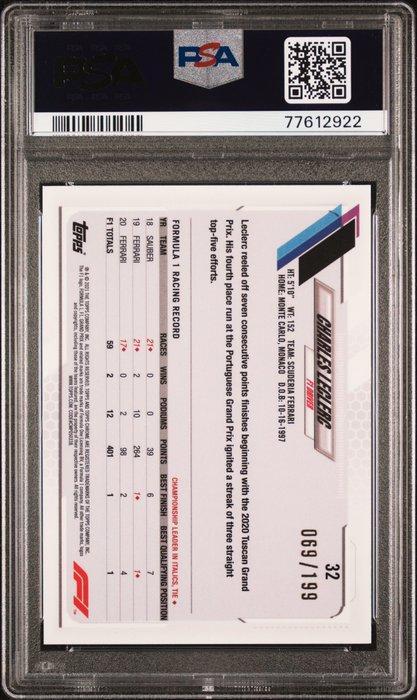 2021 Topps Chrome F1 Charles Leclerc #32 Serialized card -, Verzamelen, Stickers